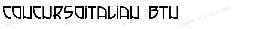 ConcursoItalian BTN字体转换